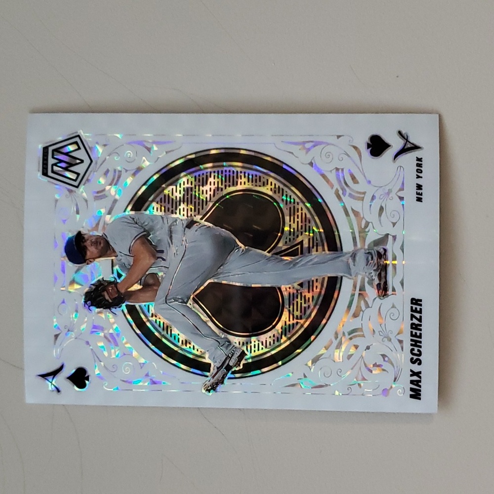 2022 Panini Mosaic Baseball Max Scherzer Aces Card #A-10 - New York Mets